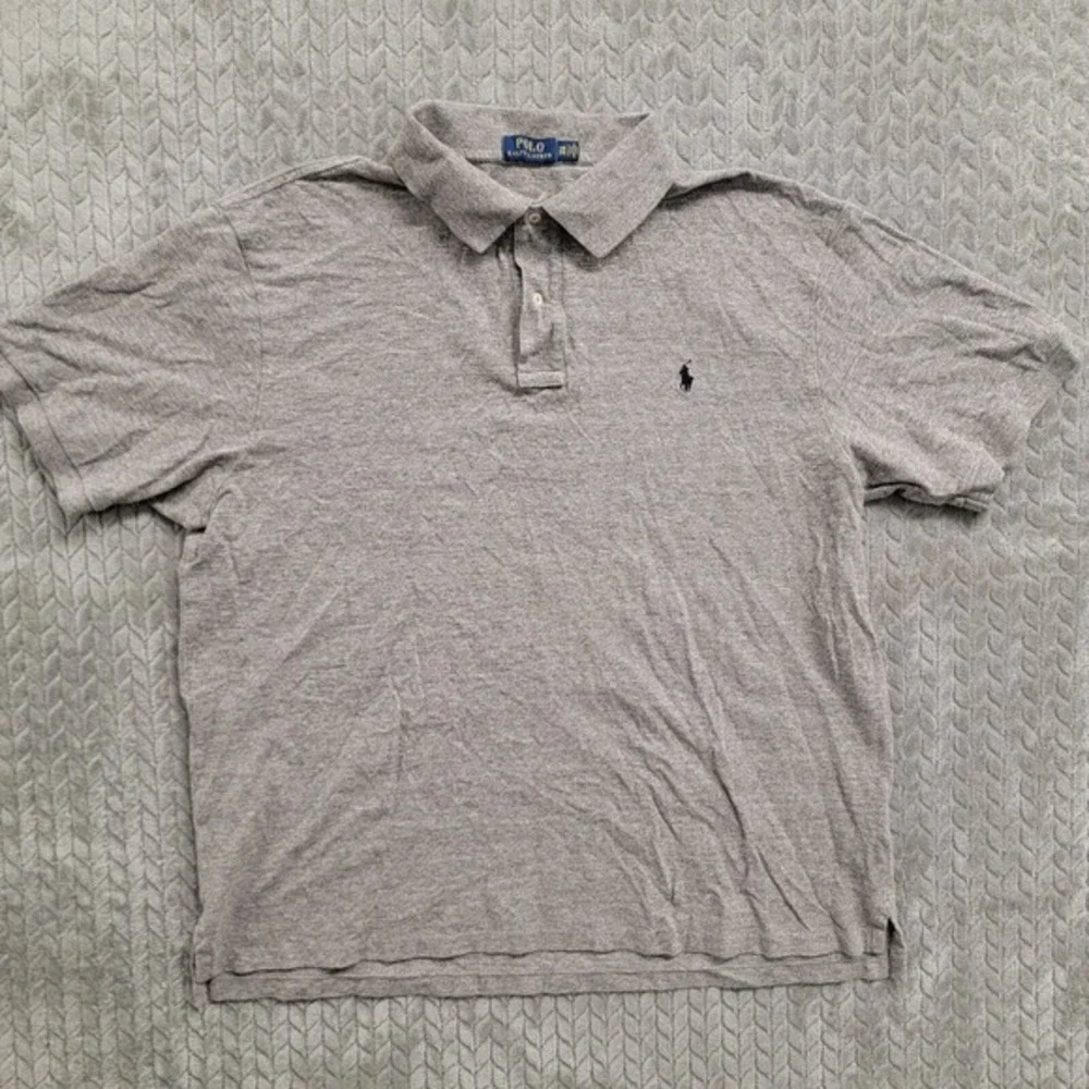 Polo Ralph Lauren Short Sleeve Gray Polo Shirt Mens Size 2XB Black Pony